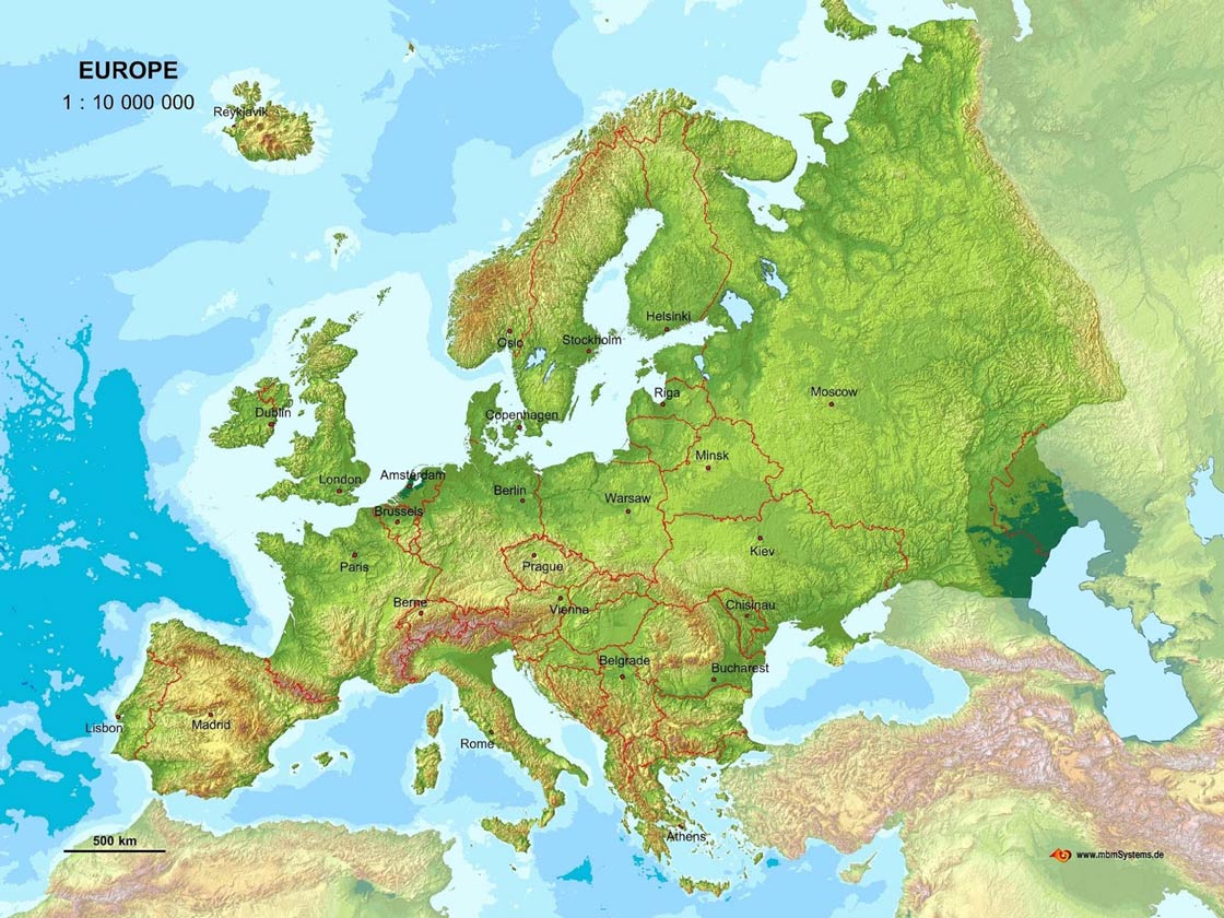 Opštegeografske Odlike Evrope - Osnovni Geografski Podac | Shtreber